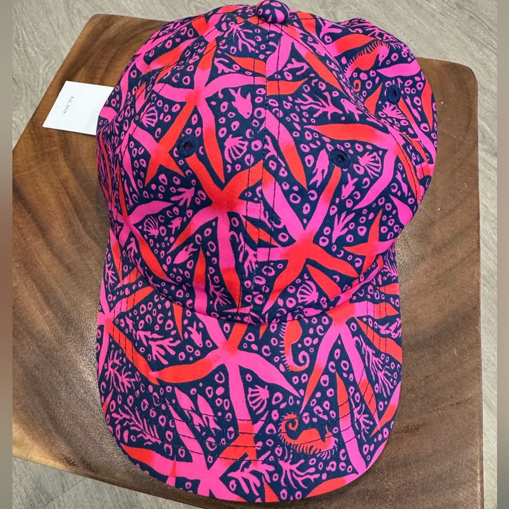 Lilly Pulitzer Pink and Purple Patterned Hat